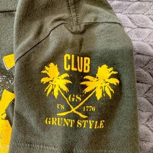 Small green grunt style shirt